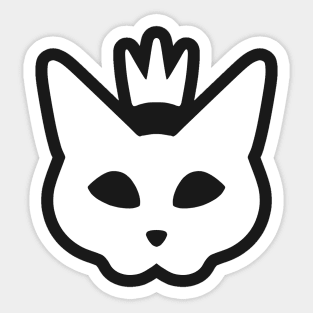 Cat Queen - White Sticker